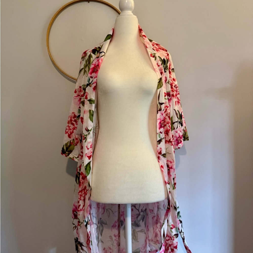 Show Me Your MuMu Pink and Green Floral Wrap